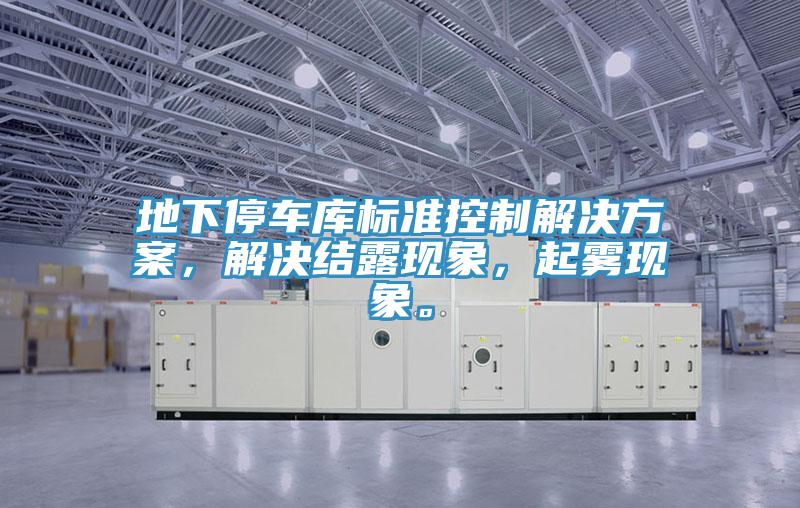 地下停車庫(kù)標(biāo)準(zhǔn)控制解決方案，解決結(jié)露現(xiàn)象，起霧現(xiàn)象。