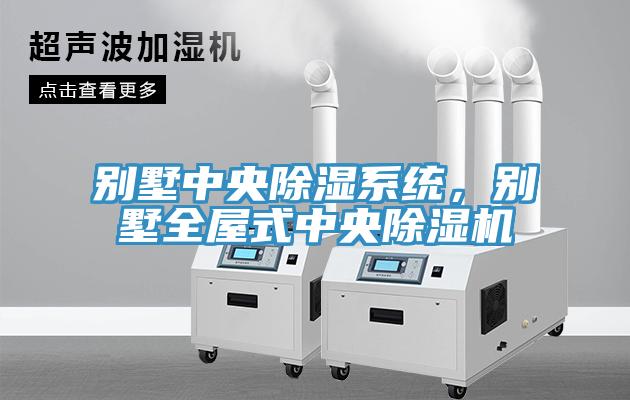 別墅中央除濕系統，別墅全屋式中央除濕機