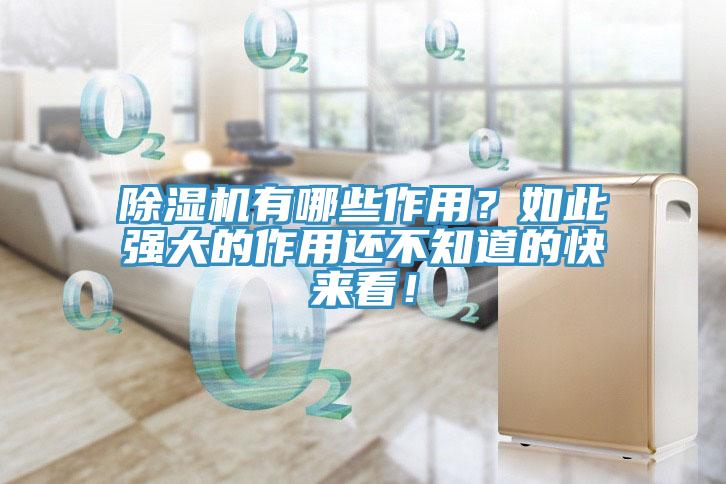 除濕機(jī)有哪些作用？如此強(qiáng)大的作用還不知道的快來看！