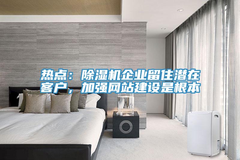 熱點：除濕機企業(yè)留住潛在客戶，加強網(wǎng)站建設是根本