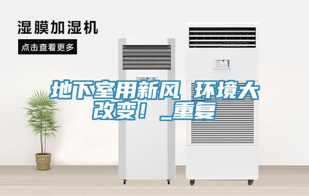 地下室用新風 環境大改變！_重復