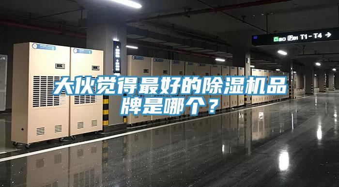 大伙覺得最好的除濕機品牌是哪個？