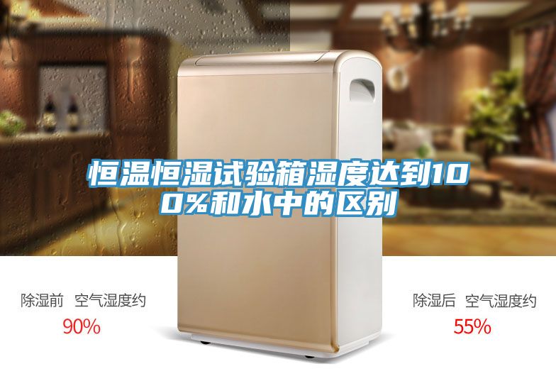 恒溫恒濕試驗箱濕度達到100%和水中的區別
