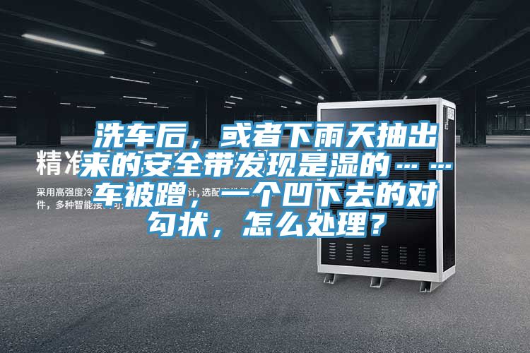 洗車后，或者下雨天抽出來的安全帶發(fā)現(xiàn)是濕的……車被蹭，一個凹下去的對勾狀，怎么處理？
