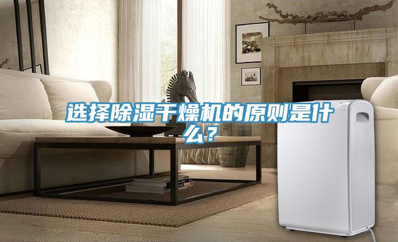 選擇除濕干燥機(jī)的原則是什么？