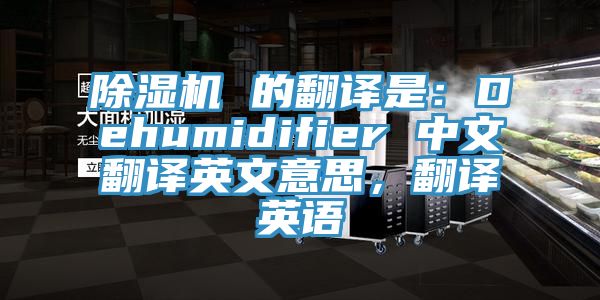 除濕機(jī) 的翻譯是：Dehumidifier 中文翻譯英文意思，翻譯英語(yǔ)