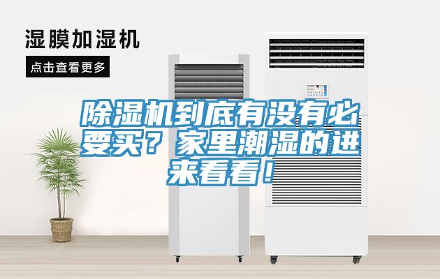 除濕機(jī)到底有沒有必要買？家里潮濕的進(jìn)來看看！
