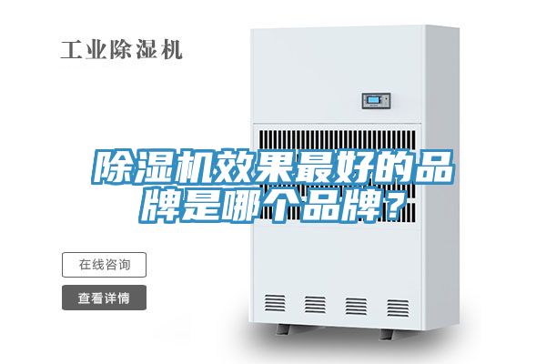 除濕機效果最好的品牌是哪個品牌？