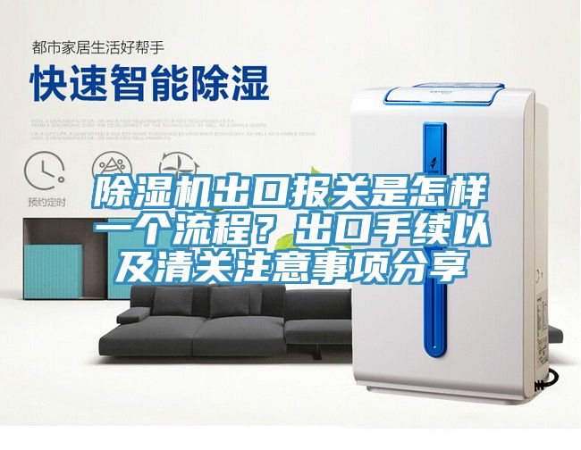 除濕機(jī)出口報(bào)關(guān)是怎樣一個流程？出口手續(xù)以及清關(guān)注意事項(xiàng)分享